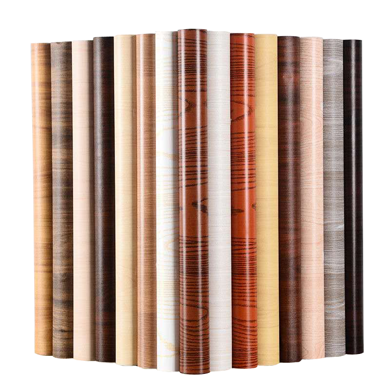 PVC Wood Grain Vinyl Self Adhesive Wallpaper pvc Decorative Film roll For Furniture