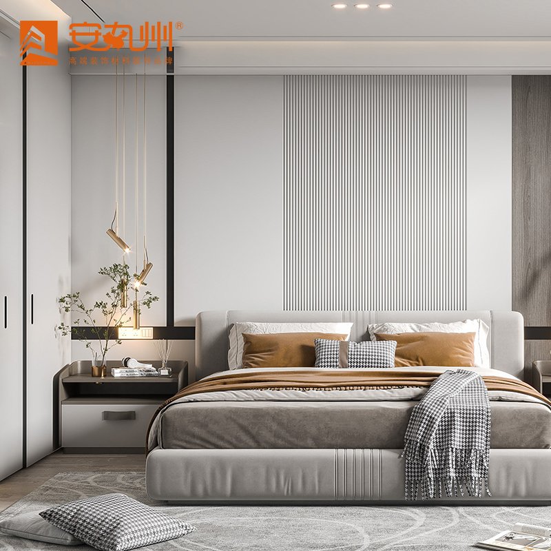 New types of work and home decoration can all use bamboo and wood high grille wall panels