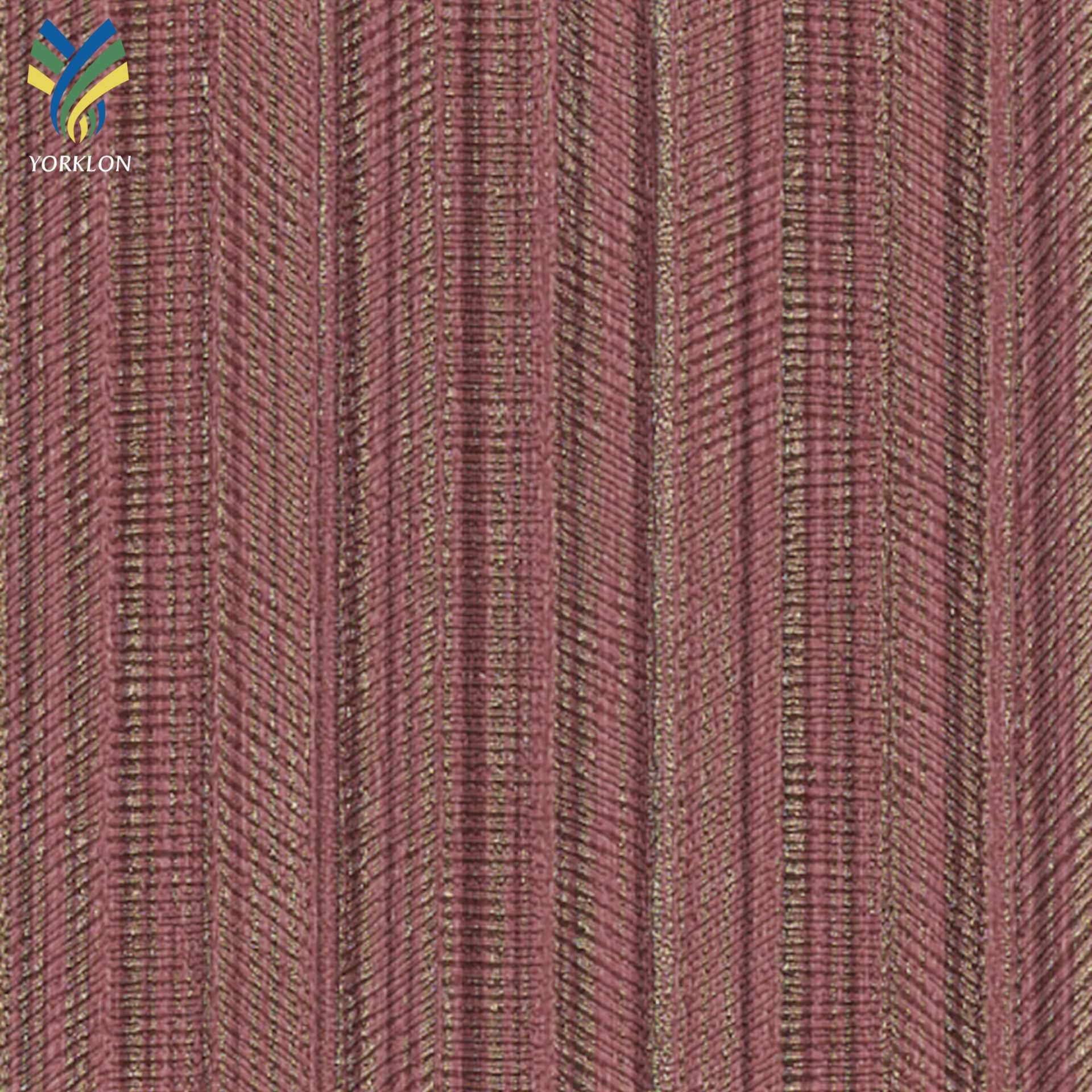 25-FASHION Luxury Interior Decorative Heat Resistant Fabric PVC Textured Wall papers Wallcovering For Panel