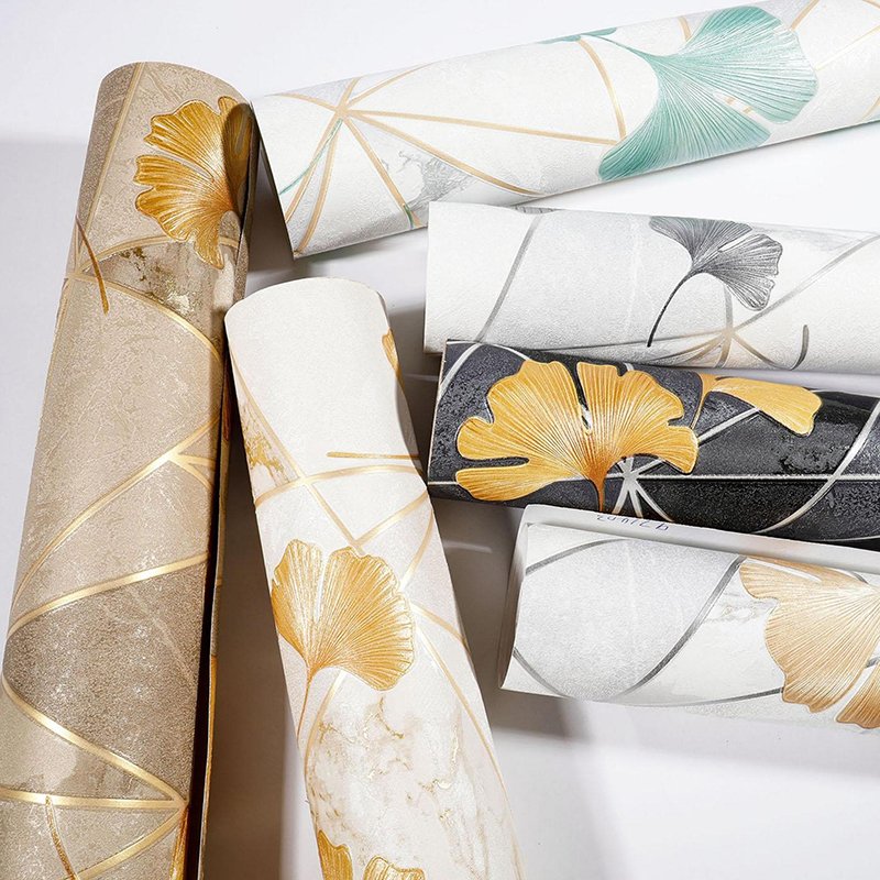 High quality modern geometric abstract 3d home decoration wallpaper with stripes natural plants animal patterns wallpaper roll