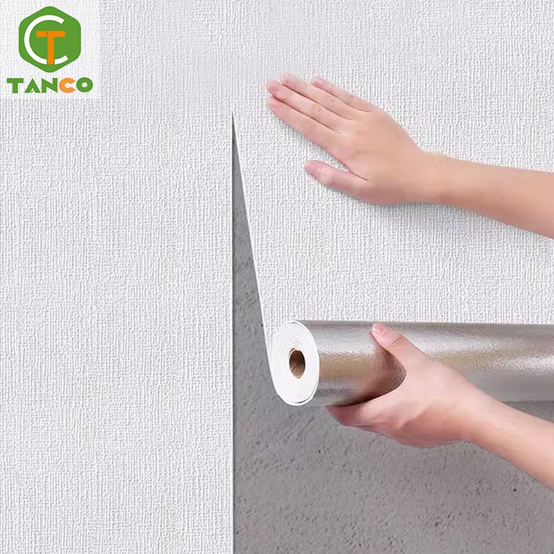 Wall paper foam soundproof 3d pvc waterproof wallpaper rolls for office