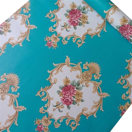 European-style Self-adhesive Non-woven Wallpaper 3D Three-dimensional Floral Living Room TV Background Wall Bedroom Wall Paper