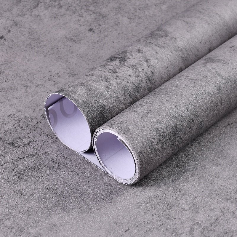 Factory Direct Durable Peel Stick Wallpaper Grey Ethnic Pattern PVC Waterproof Floor Tile Hot-Sales Indoor Fabric Floor Sticker