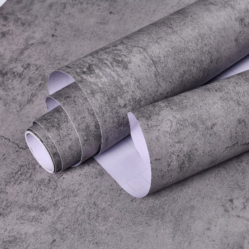 Factory Direct Durable Peel Stick Wallpaper Grey Ethnic Pattern PVC Waterproof Floor Tile Hot-Sales Indoor Fabric Floor Sticker