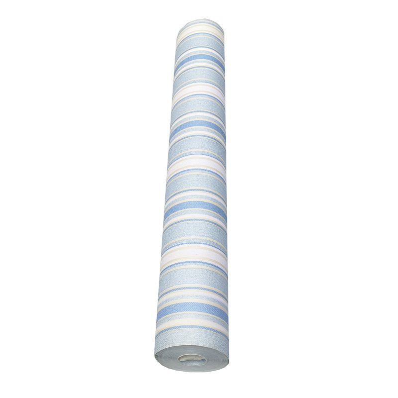Striped Children's Room Wallpaper Little Bear Sailboat Blue 3D kids wallapaper