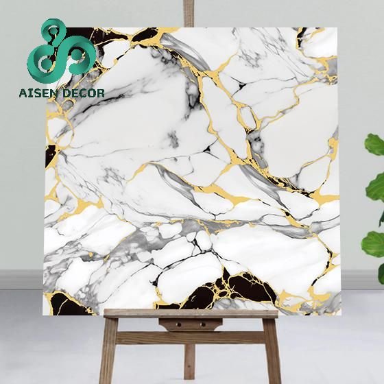 Marble Wallpaper Rolls Modern Luxury 3d Vinyl Peel And Stick Wallpapers Other Wall Panels Home Decor Natural Xpe Sticker 60*60cm