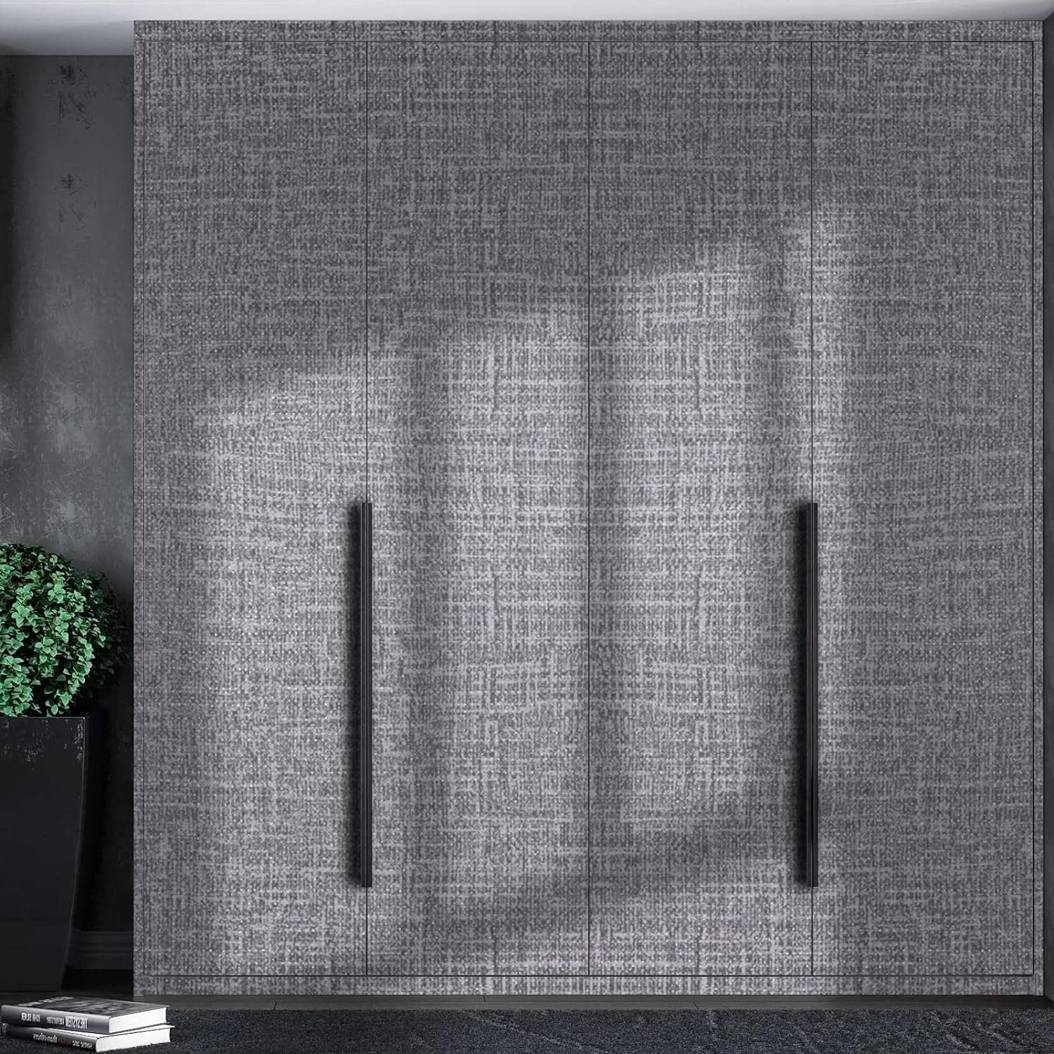 ORON DECO Hot selling 3D Textured Fabric Linen Wall paper Peel And Stick Self Adhesive Waterproof Wallpaper for Bedroom Wall