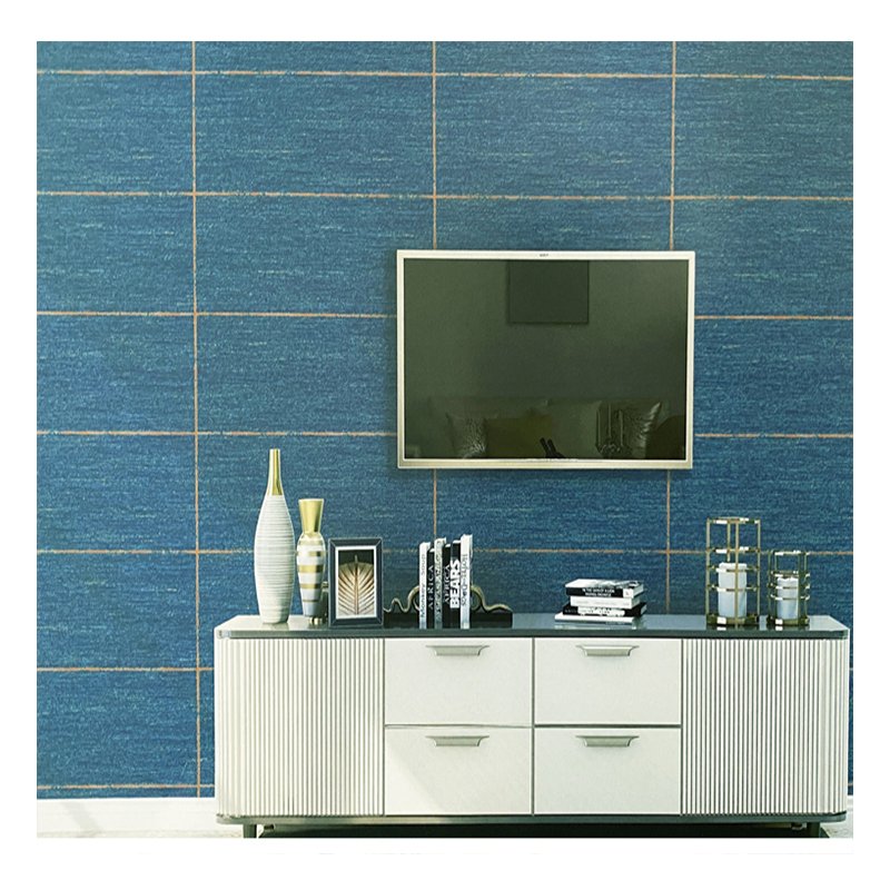 Factory Outlets Rectangular Lattice Non-woven Living Room Bedroom Modern Simple Background Wall 3d Wallpaper