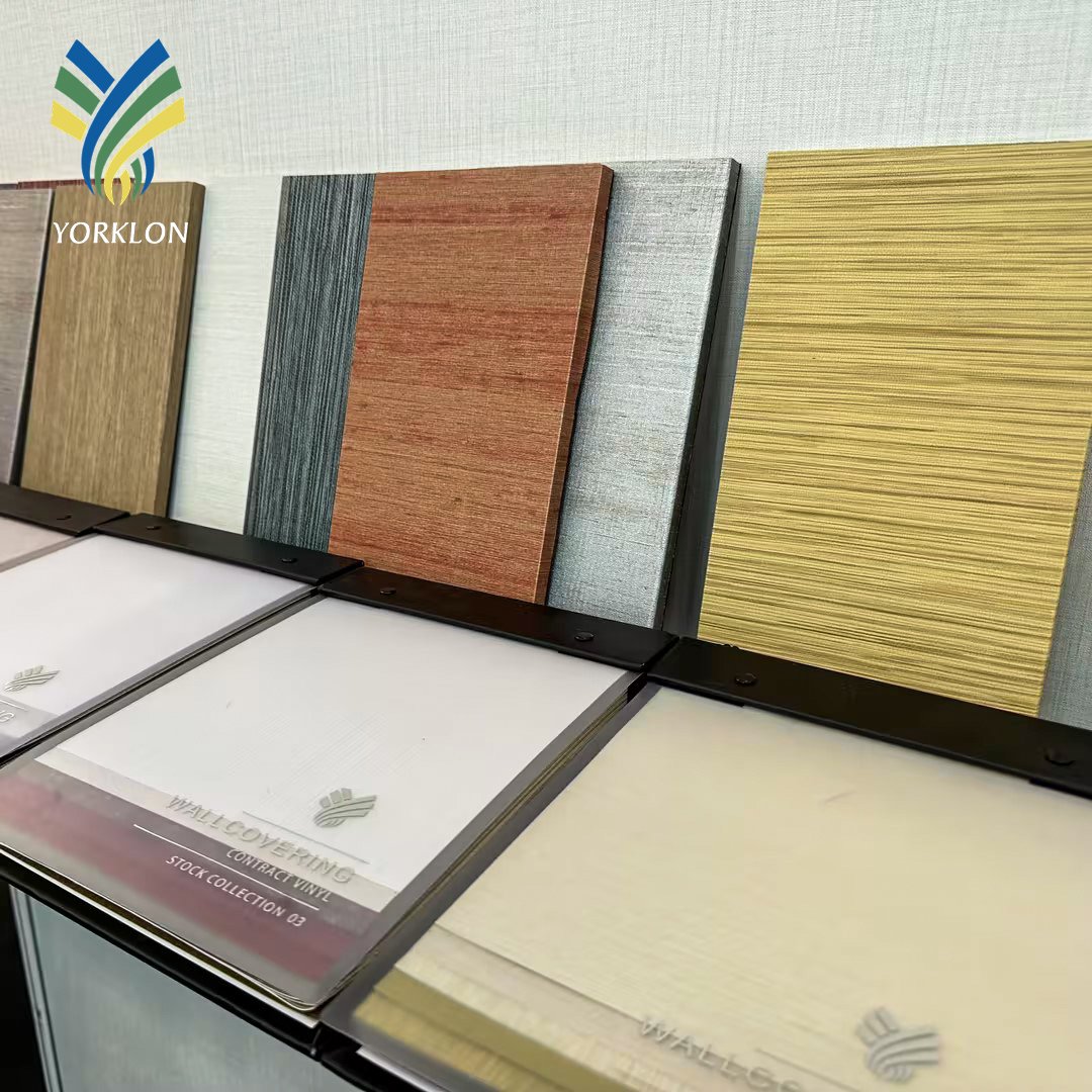 WIS INStock Free Sample Luxury Modern Textured PVC Vinyl Wall coverings Wall paper For Hotel Home Wall Decoration