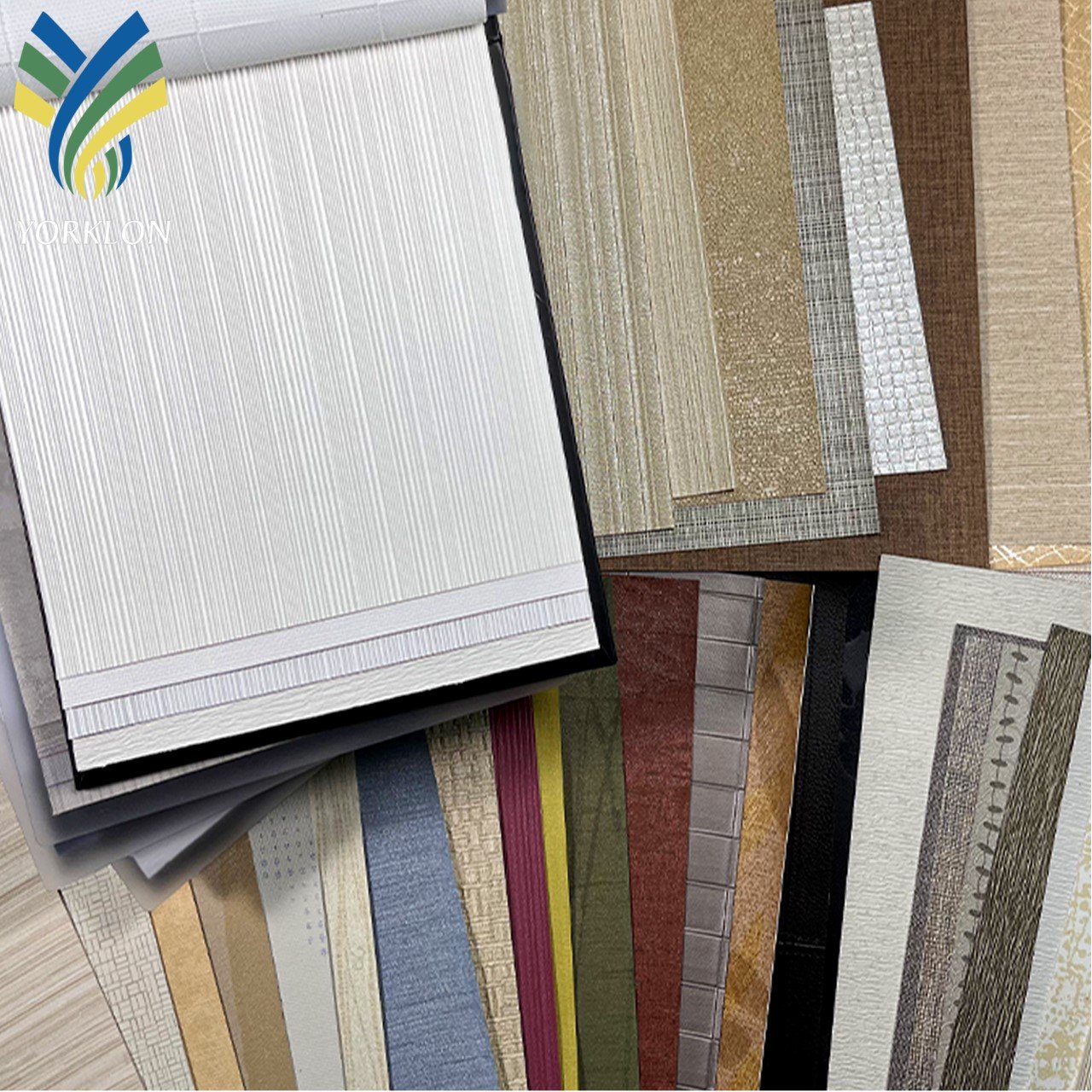 WIS INStock Free Sample Luxury Modern Textured PVC Vinyl Wall coverings Wall paper For Hotel Home Wall Decoration