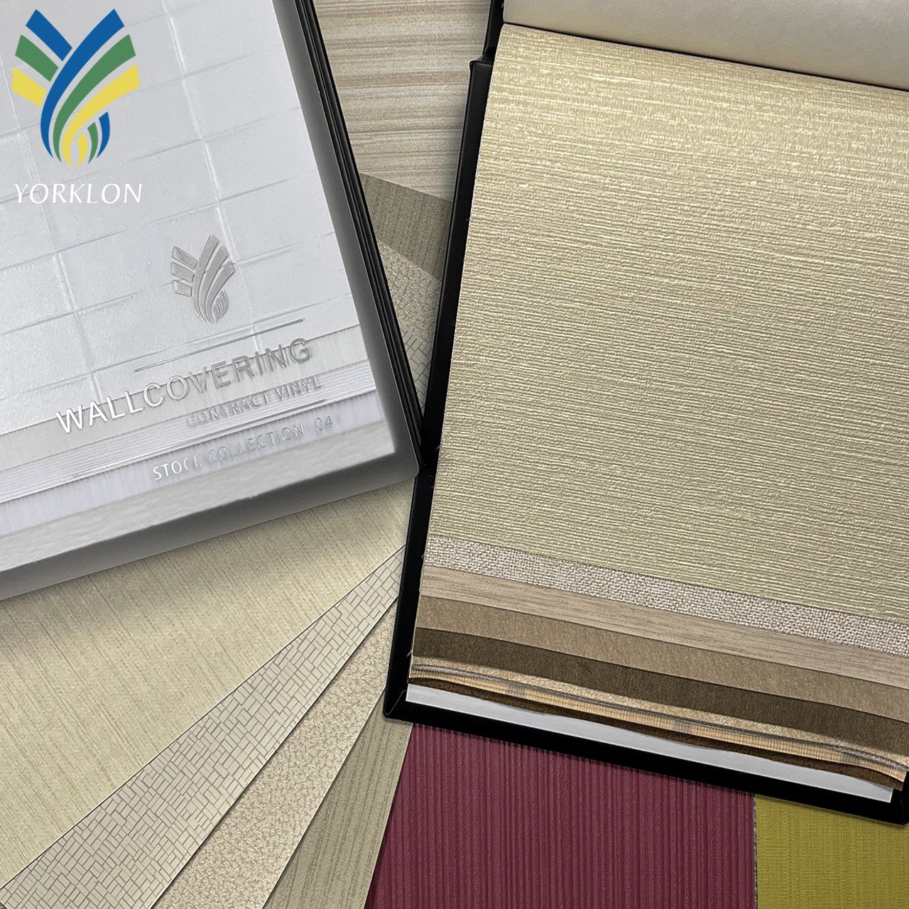 WIS INStock Free Sample Luxury Modern Textured PVC Vinyl Wall coverings Wall paper For Hotel Home Wall Decoration