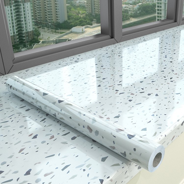 Kitchen oil-proof stickers 3d wallpaper home decoration adhesive waterproof wallpaper high temperature surface marble wallpaper