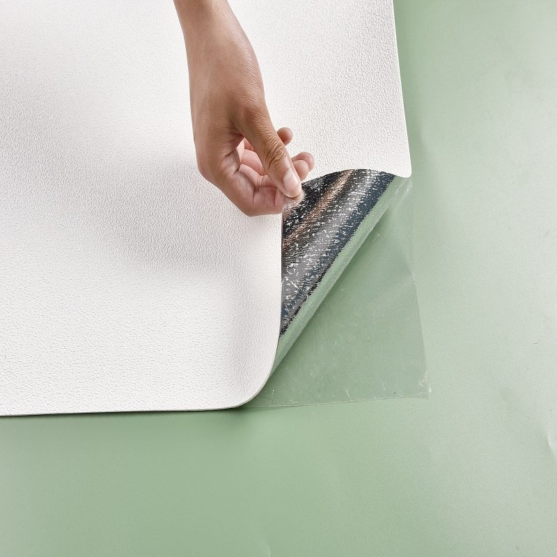 FM HOME thick wallpaper xpe foam wall paper rolls solid color stickers for living room bedroom
