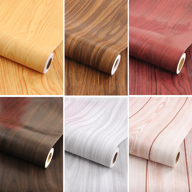 3D Nature Brown Wood Wallpaper Wall Decoration Good Quality Self Adhesive Wallpaper