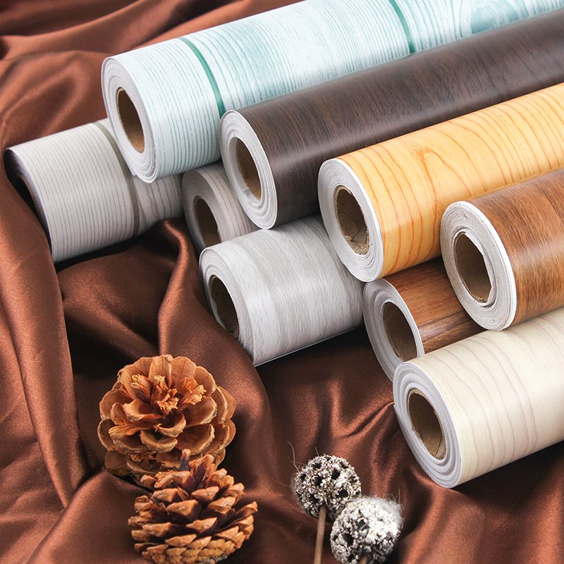 3D Nature Brown Wood Wallpaper Wall Decoration Good Quality Self Adhesive Wallpaper