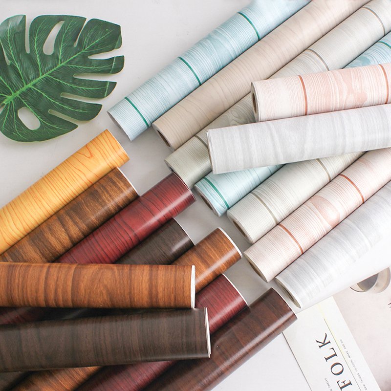 3D Nature Brown Wood Wallpaper Wall Decoration Good Quality Self Adhesive Wallpaper