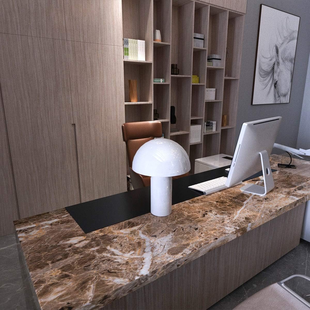 2024 Stocks Waterproof PVC 3D Marble Self Adhesive Wallpaper Roll Contact Paper In The Kitchen and Bathroom