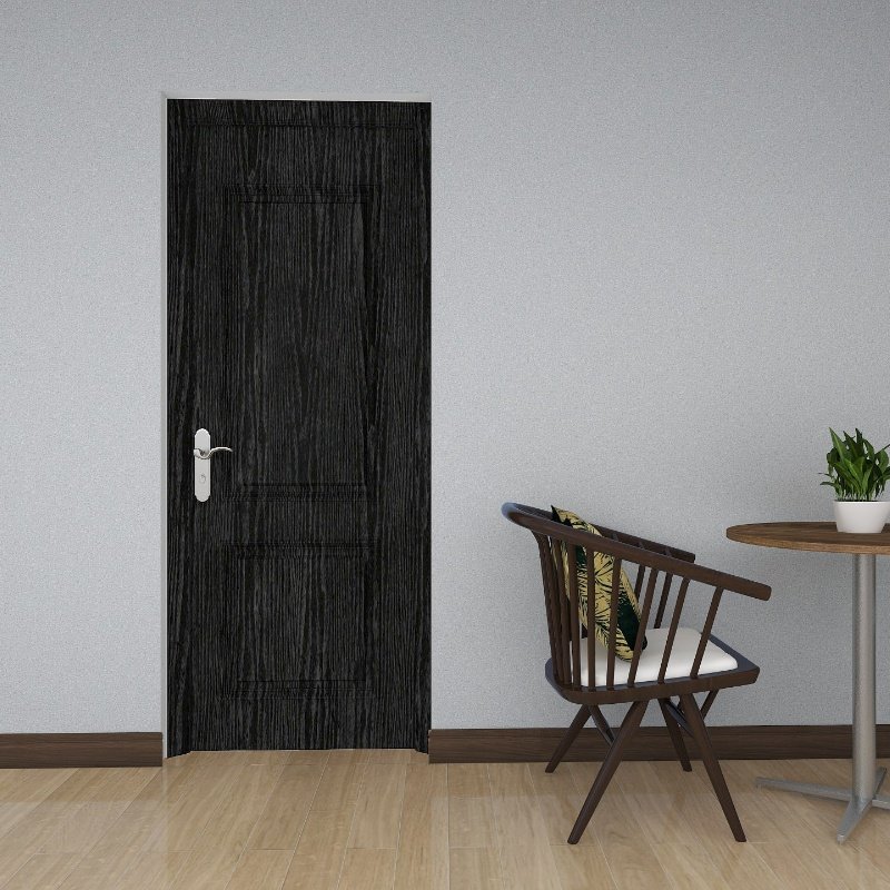 Black Wood Peel and Stick Paper Decorative Self-Adhesive wallpaper for bedroom or kitchen Surfaces Easy to Clean Thickening