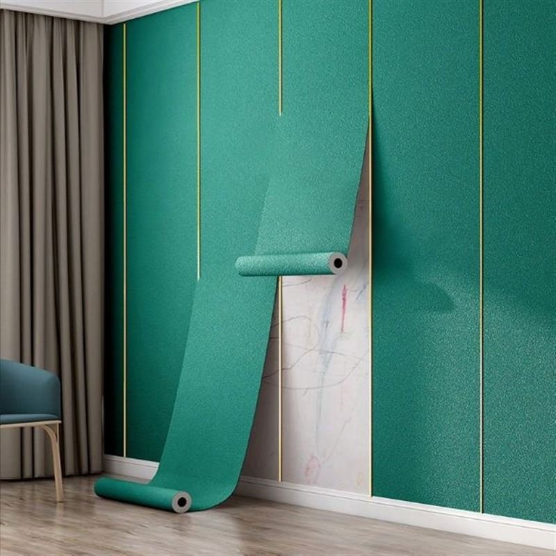 DIY Install Textile Non Woven Peel And Stick Self Adhesive Wallpapers For Wall Decorate