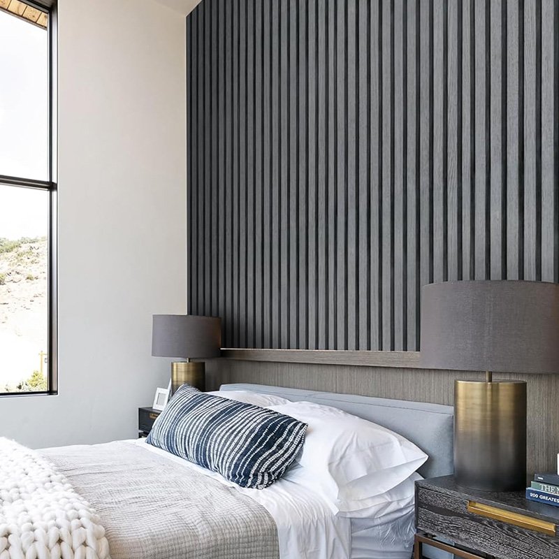 furniture surface renovation wall contact paper peel and stick slat wood wallpaper self adhesive waterproof for living room