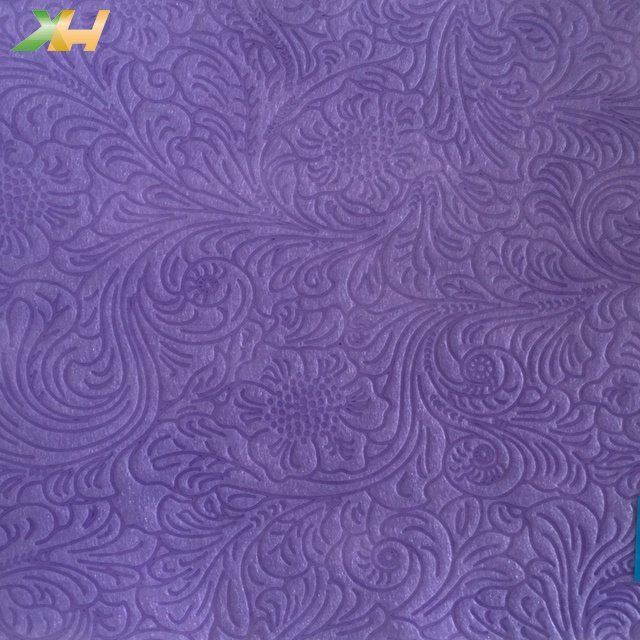 Wholesale Flower Embossed Nonwoven PP Spunbond Embossed Non Woven, PP Nonwoven Embossing For Flower Packing, Wallpaper