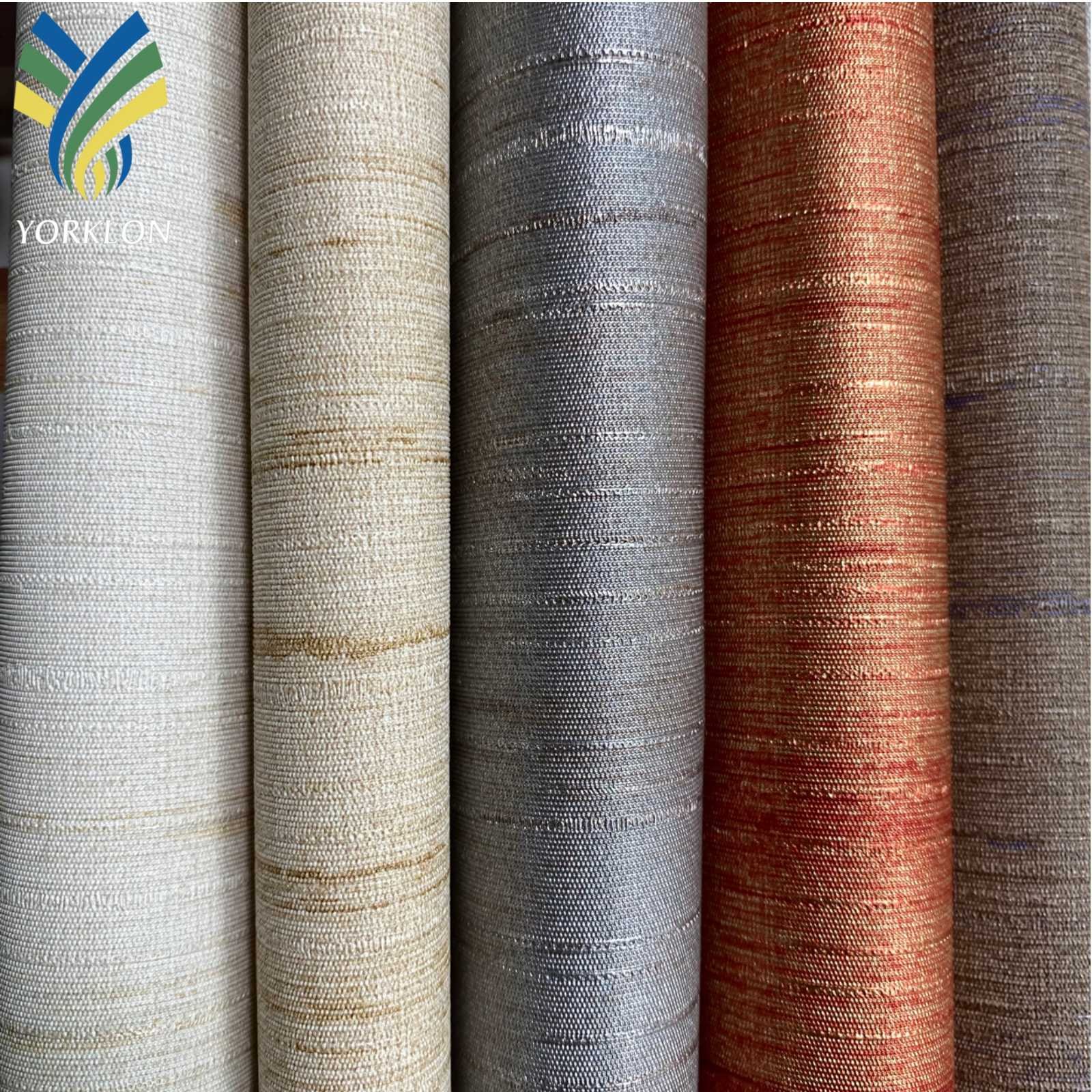 Luxury Silk Textured Kids Living Room Wall papers Decor Office Hotel Bedroom Kitchen Home Wall Decoration Rolls Wallpaper