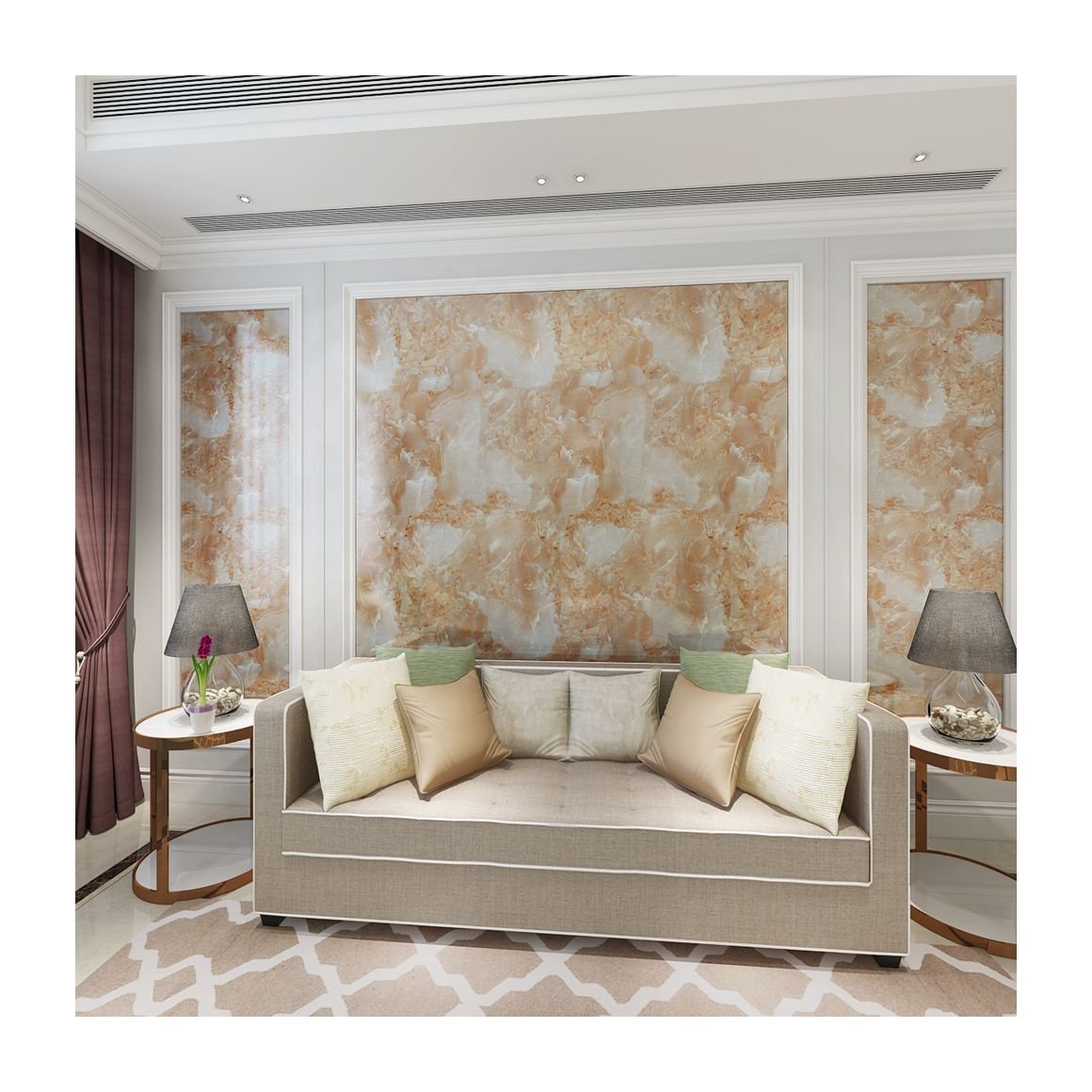 Fashional Self adhesive 3d stone White marble contact paper vinyl waterproof wallpaper for bathrooms glossy wall paper marble