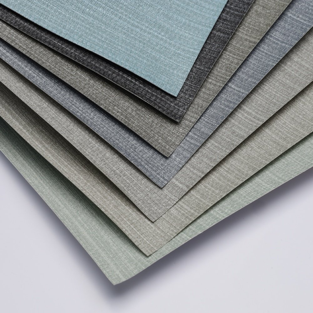 With Favorable Discount modern interior design bamboo Texture vinyl wallpaper wall decor fireproof wall paper franchise house