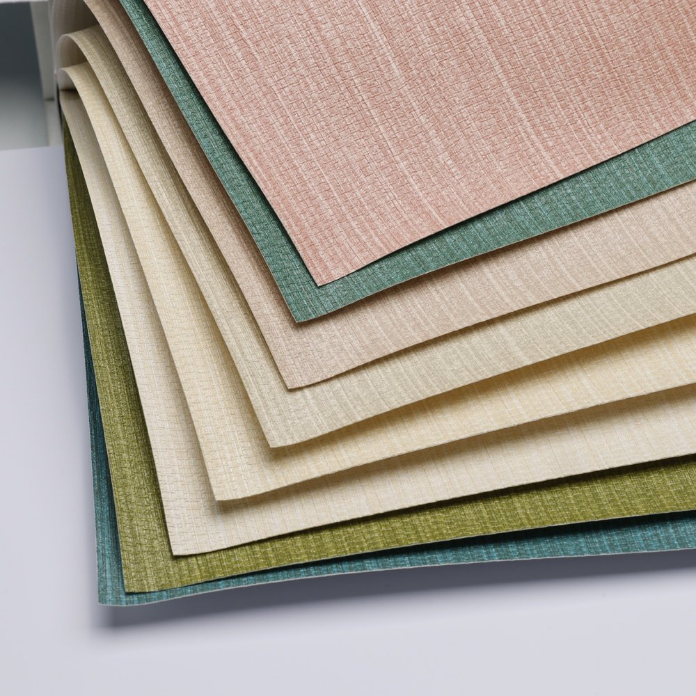 With Favorable Discount modern interior design bamboo Texture vinyl wallpaper wall decor fireproof wall paper franchise house