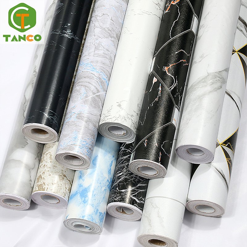 Chinese factory wall paper marble kitchen 3d wallpapers marble home decoration