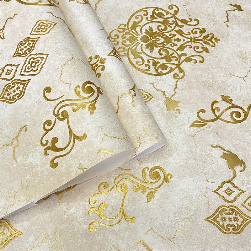 European 3D relief pattern wallpaper for bedrooms living rooms hotels background walls waterproof wallpaper