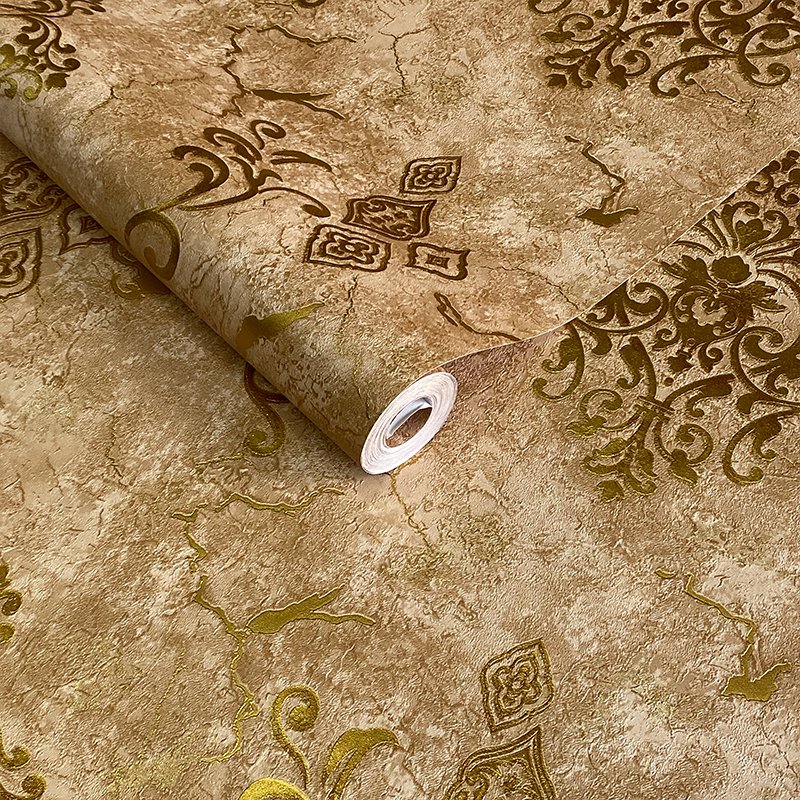 European 3D relief pattern wallpaper for bedrooms living rooms hotels background walls waterproof wallpaper