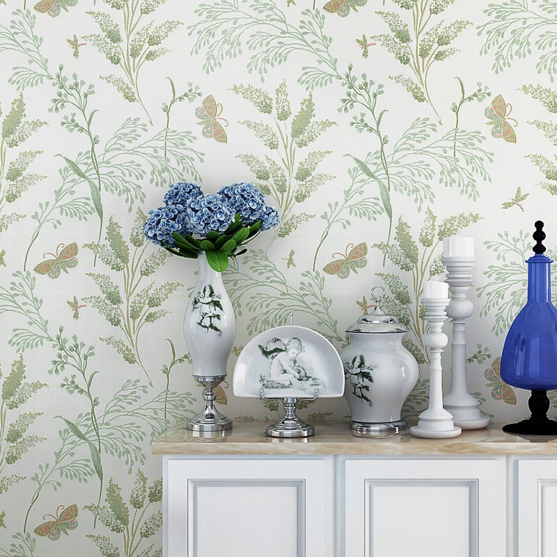 China Factory Free Samples European Vintage Style Big Flower Self Adhesive Vinyl Wallpaper