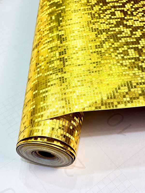 self adhesive Wallpaper peel & stick wallpapers 3d golden Wallpaper rolls luxury golden foil Wall paper with self adhesive glue