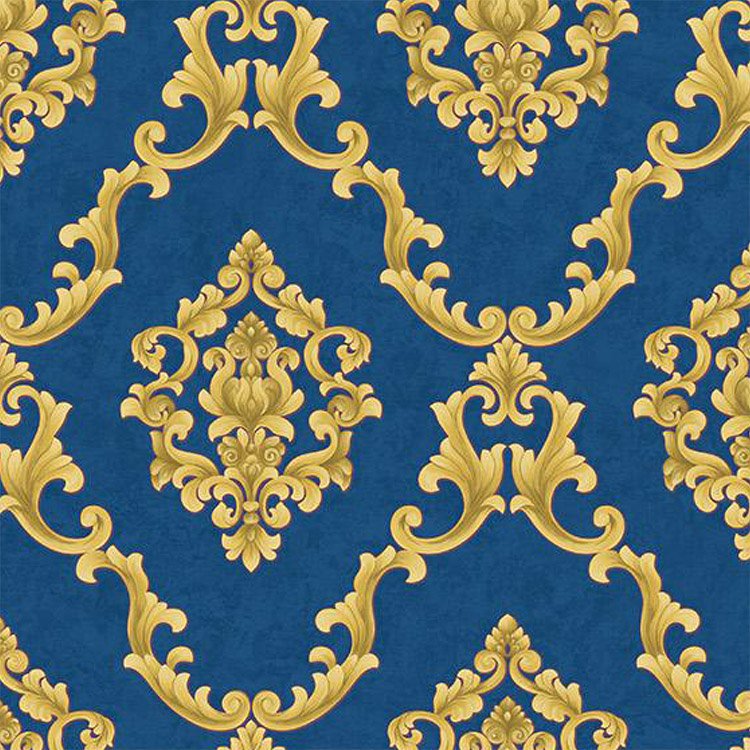 elegant and Luxurious Damascus European retro big flower Deep embossed wallpaper rolls