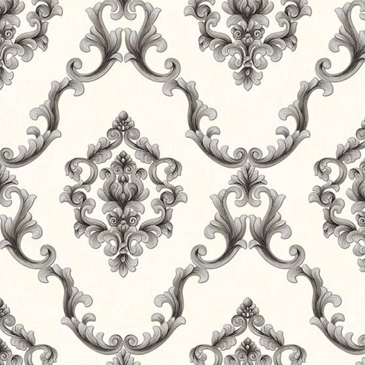 elegant and Luxurious Damascus European retro big flower Deep embossed wallpaper rolls