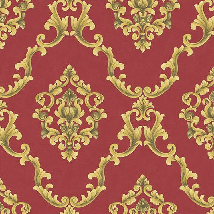 elegant and Luxurious Damascus European retro big flower Deep embossed wallpaper rolls