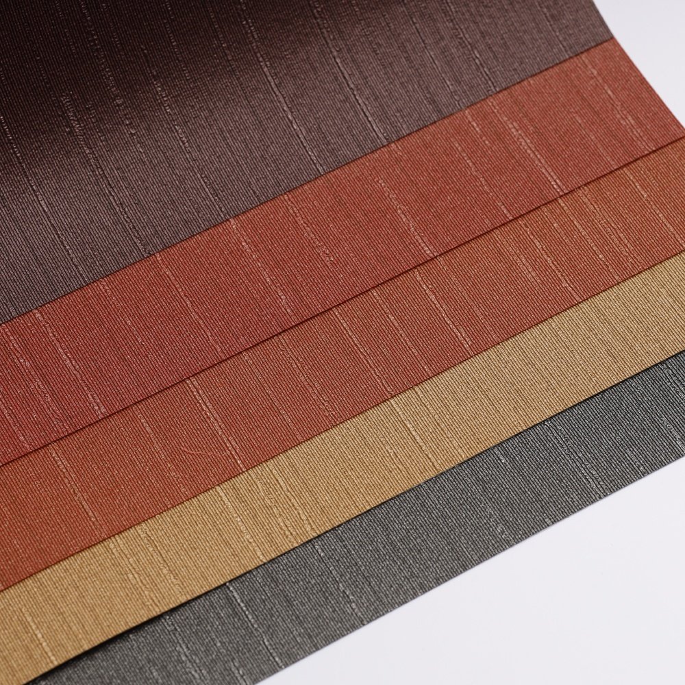 Wholesale in Stock Fireproof vinyl Texture wallpaper Woven Fabric Wall Paper modern interior design for home improvement hotel