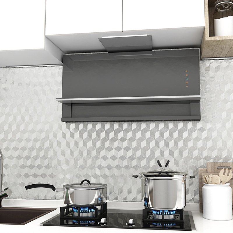 Vinyl Waterproof Oil Proof Moisture-Proof Thickened to Withstand High Temperatures Wallpaper Kitchen