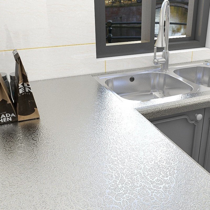 Vinyl Waterproof Oil Proof Moisture-Proof Thickened to Withstand High Temperatures Wallpaper Kitchen