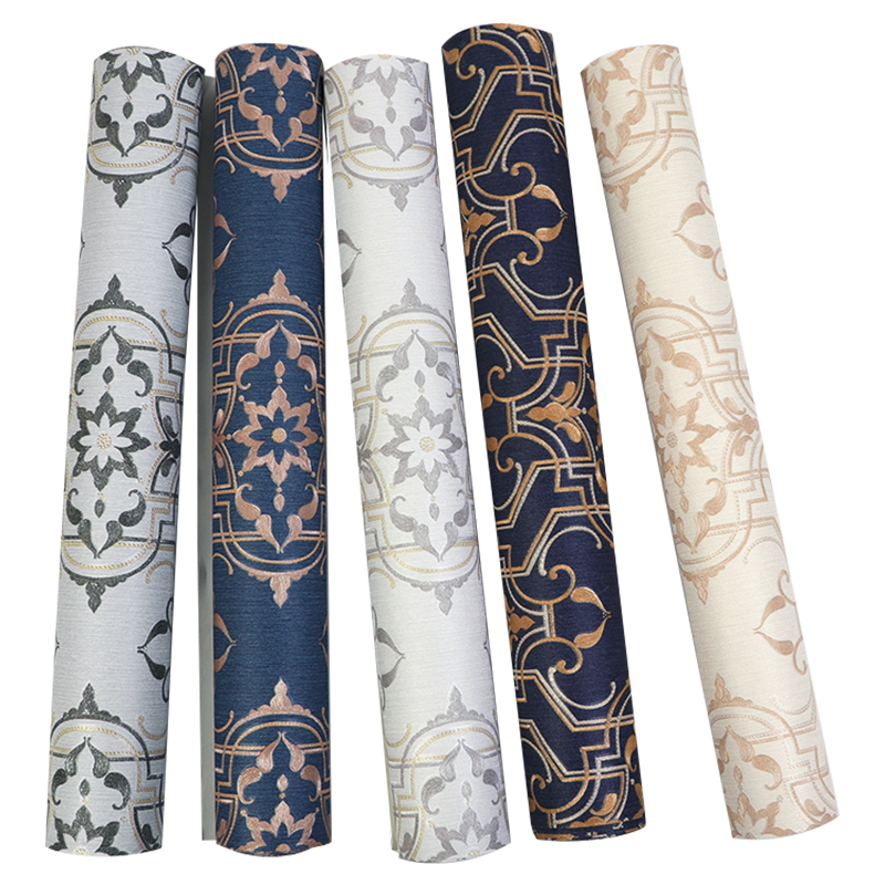 China Top supplier luxury flower style 106 wallpaper, waterproof pvc 3d big wallpaper rolls