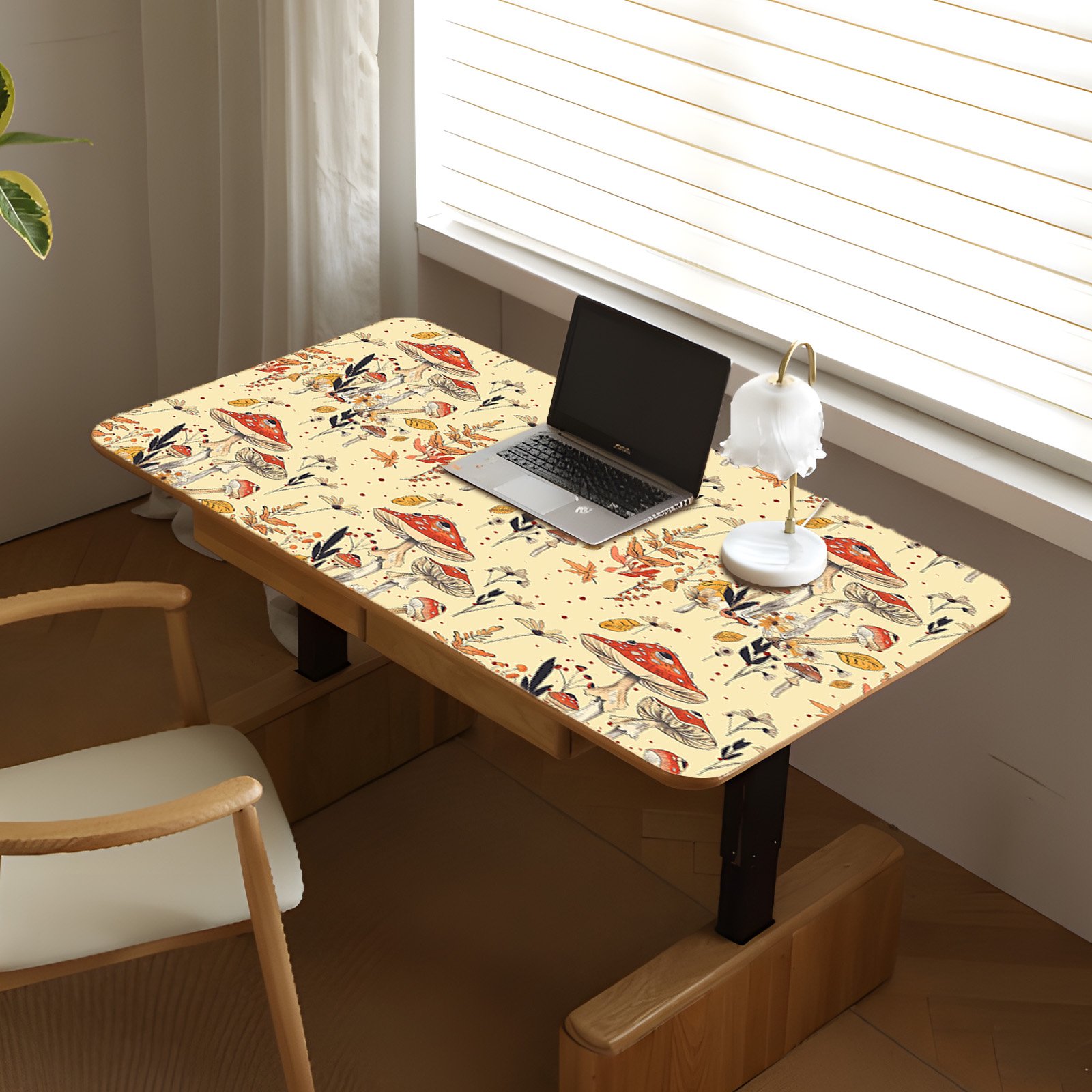 17.32*118.11inch Wall Paper mushroom plant Removable Waterproof Decor Wallpaper Peel and Stick Refurbishment Contact Paper