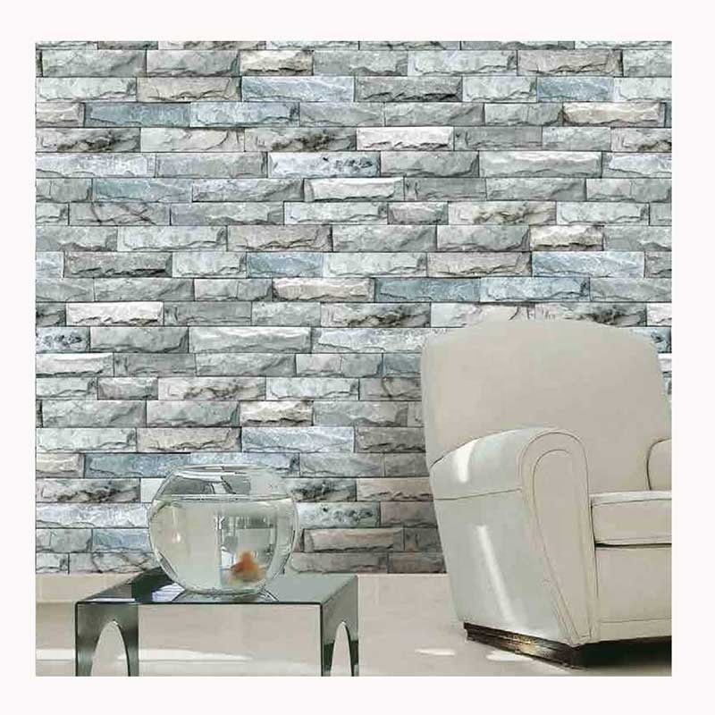 High Quality Waterproof 3D Home Decoration Vinyl Wall Paper Modern PVC Brick Stone Wallpaper for Home Decoration