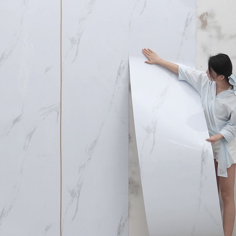 Marble Wallpaper Waterproof Peel and Stick Self Adhesive PVC Vinyl Marble 3D Wallpaper Roll for Wall Decoration
