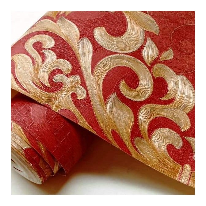 Classic Design European style 3d pvc wallpaper, home decoration wallpaper rolls