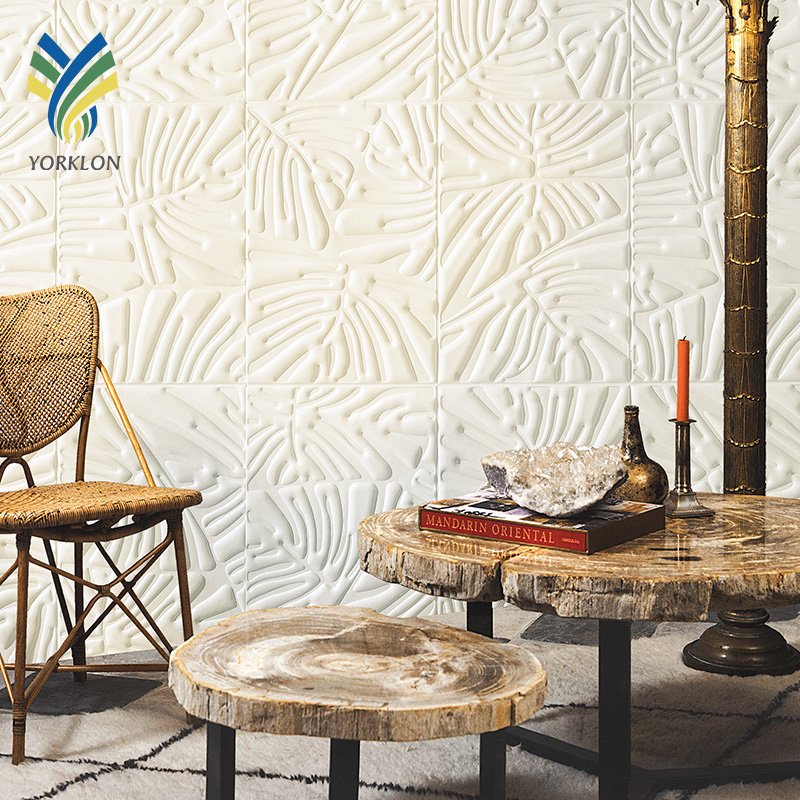YKTB5013 Luxury Wall paper Decorative Sound proof Embossed Non Woven Fabrics Flower PE Acustic Foam 3D 5D Ceiling Wall Wallpaper