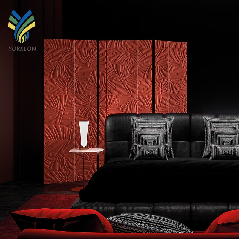 YKTB5013 Luxury Wall paper Decorative Sound proof Embossed Non Woven Fabrics Flower PE Acustic Foam 3D 5D Ceiling Wall Wallpaper