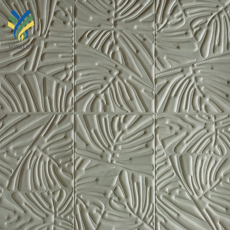 YKTB5013 Luxury Wall paper Decorative Sound proof Embossed Non Woven Fabrics Flower PE Acustic Foam 3D 5D Ceiling Wall Wallpaper