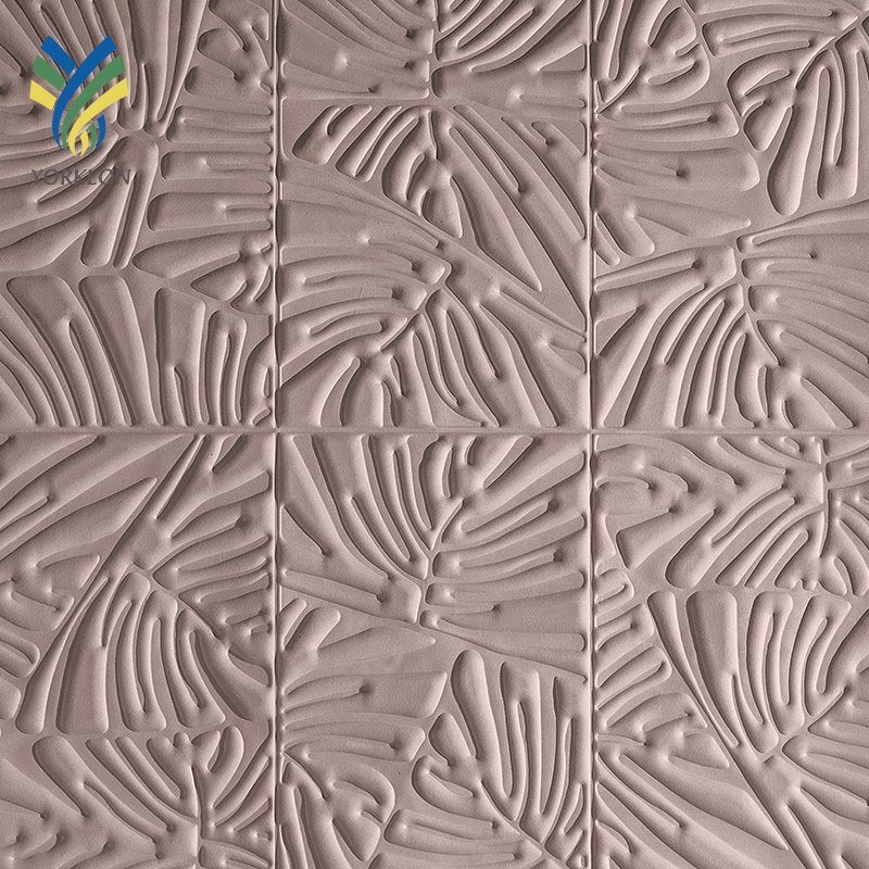 YKTB5013 Luxury Wall paper Decorative Sound proof Embossed Non Woven Fabrics Flower PE Acustic Foam 3D 5D Ceiling Wall Wallpaper