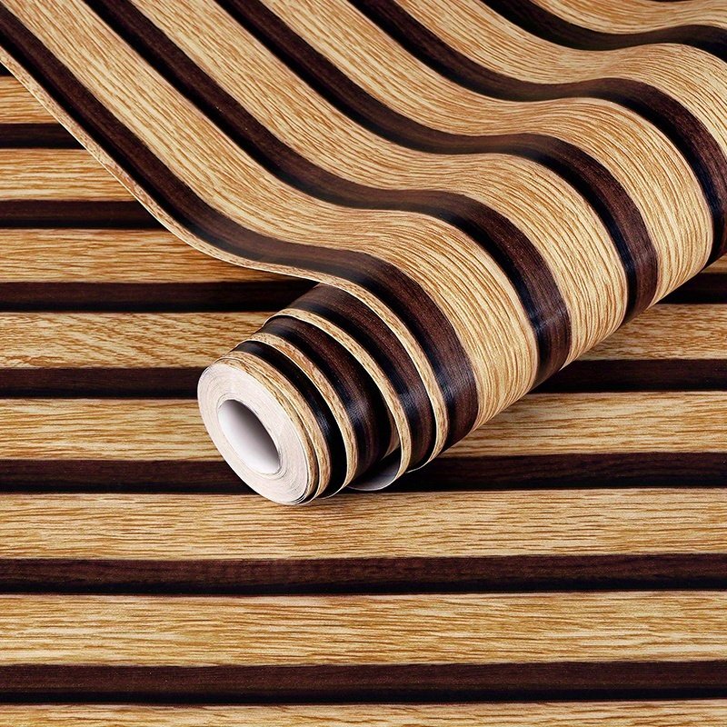 UDK PVC Wall Sticker Wooden Furniture Films Wood Veneer Wood Grain Wallpaper Other Wall Paper Rolls Wallpaper Home Decoration